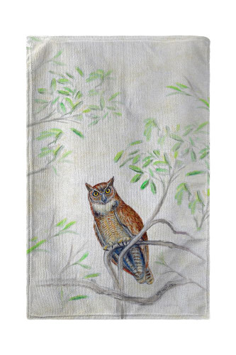 Betsy Drake Great Horned Owl Beach Towel Main image