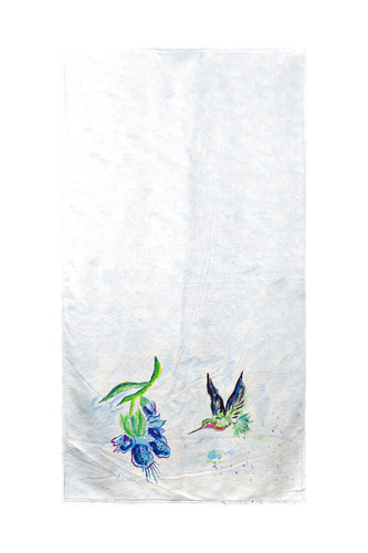 Betsy Drake Hovering Hummingbird Beach Towel Main image