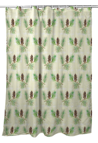 Betsy Drake Betsy's Pine Cone Shower Curtain Main image