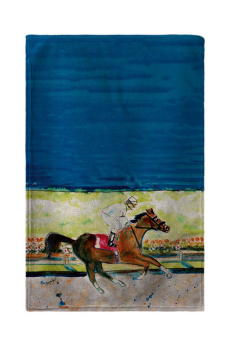 Betsy Drake Racing Horse Beach Towel Main image