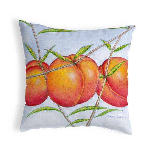 Betsy Drake Peaches Noncorded Pillow 18x18 Main image