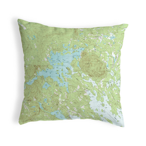 Betsy Drake Squam Lake, NH Nautical Map Noncorded Indoor/Outdoor Pillow 18x18 Main image