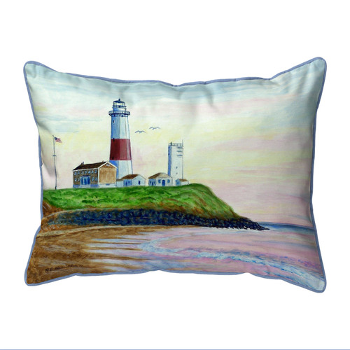 Betsy Drake Montauk Lighthouse Small Pillow 11x14 Main image
