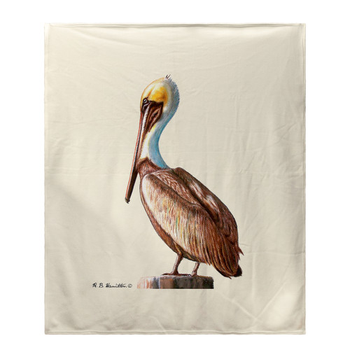 Betsy Drake Pelican Fleece Throw Main image