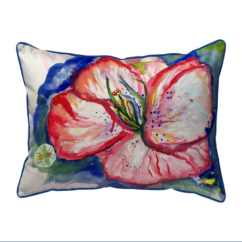 Betsy Drake Hibiscus Small Indoor/Outdoor Pillow 11x14 Main image