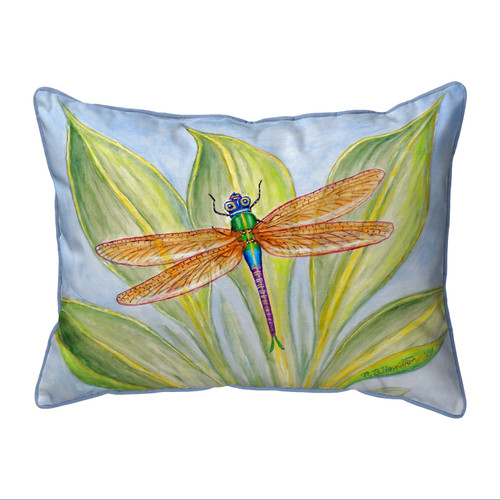 Betsy Drake Dragonfly Small Indoor/Outdoor Pillow 11x14 Main image