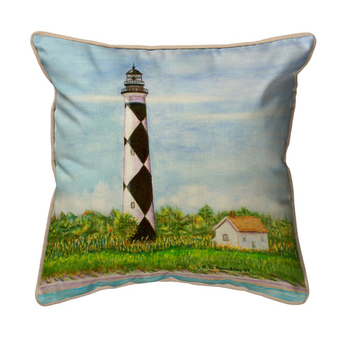 Betsy Drake Cape Lookout Small Indoor/Outdoor Pillow 12x12 Main image