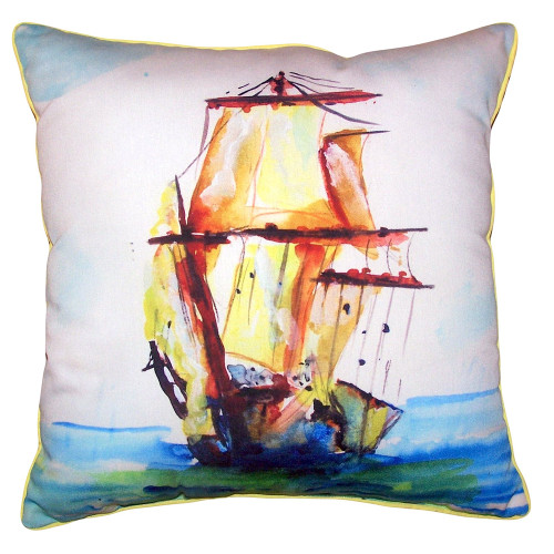 Betsy Drake Tall Ship Extra Large Pillow 22 X 22 Main image