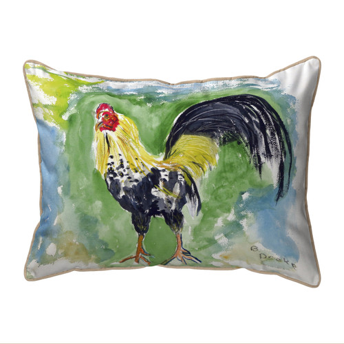 Betsy Drake Bantam Rooster Extra Large Zippered Pillow 20x24 Main image