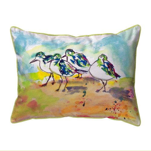 Betsy Drake Sanderlings Extra Large 20 X 24 Indoor / Outdoor Pillow Main image