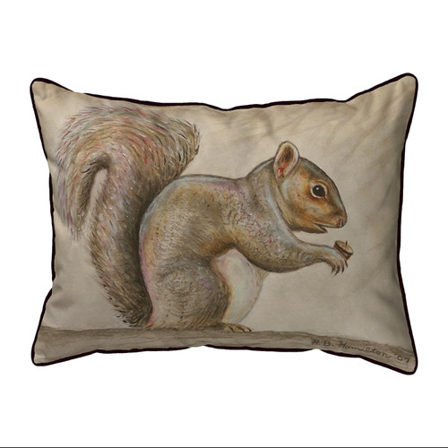 Betsy Drake Squirrel Extra Large 20 X 24 Indoor / Outdoor Pillow Main image