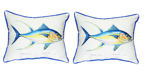 Pair of Betsy Drake Tuna Large Pillows 15 Inch x 22 Inch Main image