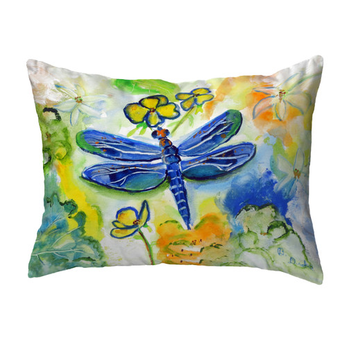 Betsy Drake Dragonfly's Garden No Cord Pillow 16x20 Main image