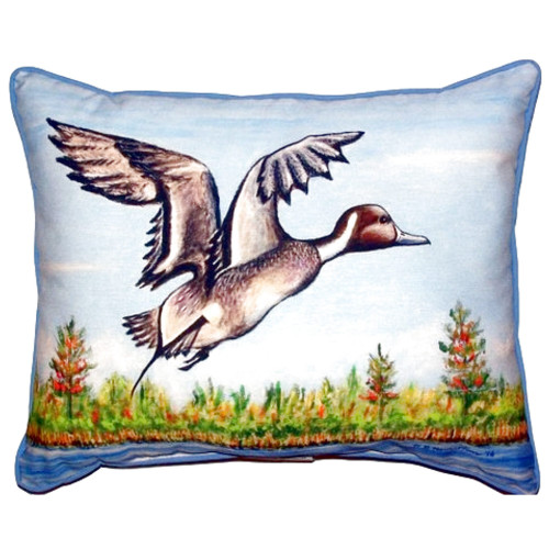 Betsy Drake Pintail Duck Extra Large Zippered Pillow 20x24 Main image