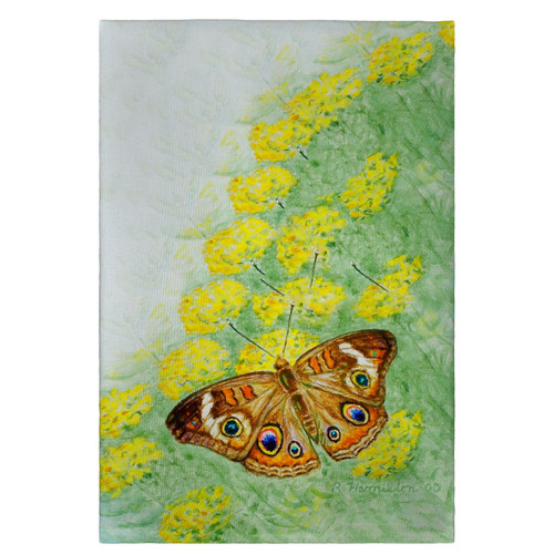 Betsy Drake Buckeye Butterfly Guest Towel Main image