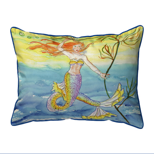 Betsy Drake Betsy's Mermaid Extra Large 20 X 24 Indoor / Outdoor Pillow Main image