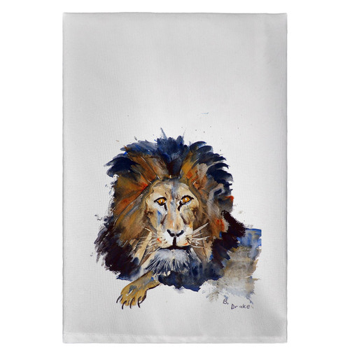 Betsy Drake Lion Guest Towel Main image