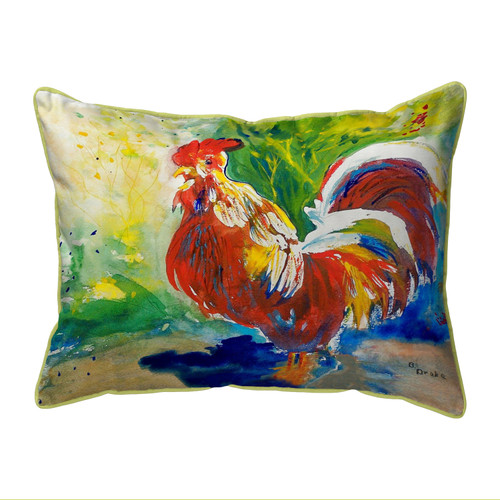 Betsy Drake Red Rooster Extra Large 20 X 24 Indoor / Outdoor Pillow Main image