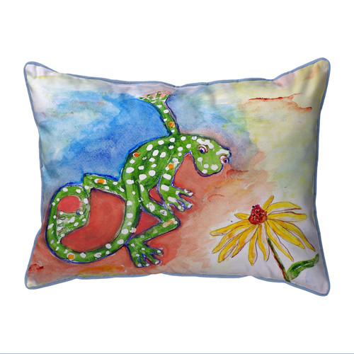Betsy Drake Colorful Gecko Lizard Extra Large 20 X 24 Indoor / Outdoor Pillow Main image