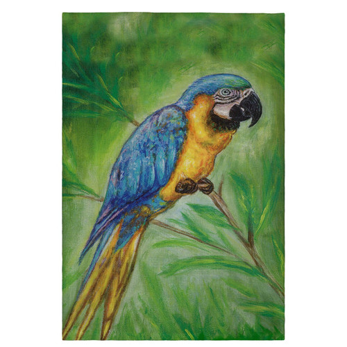 Betsy Drake Blue Macaw Guest Towel Main image