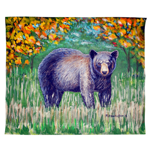 Betsy Drake Black Bear Outdoor Wall Hanging 24x30 Main image