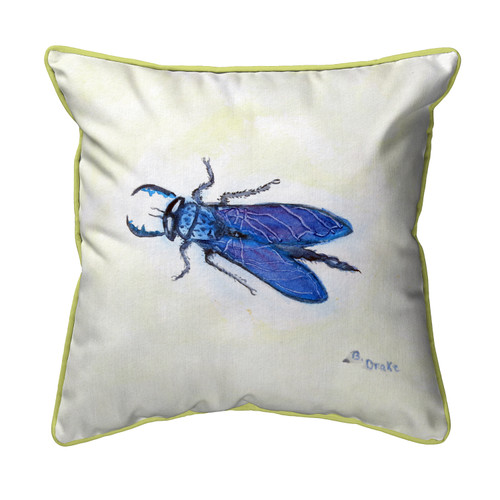 Betsy Drake House Fly Small Indoor/Outdoor Pillow 12x12 Main image