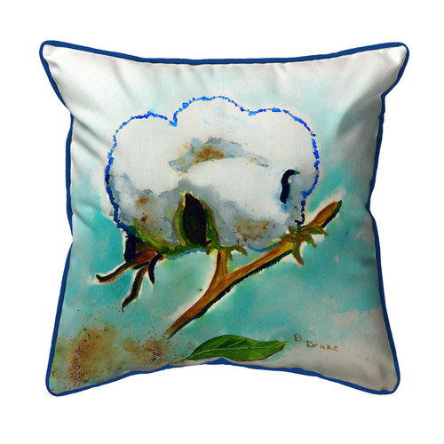 Betsy Drake Cotton ball Small Indoor/Outdoor Pillow 12x12 Main image