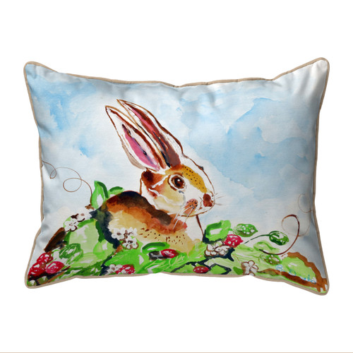 Betsy Drake Jack Rabbit Right Small Pillow 11x14 Main image