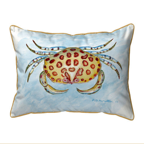 Betsy Drake Calico Crab Small Outdoor/Indoor Pillows 11 X 14 Main image