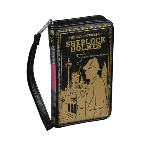 Sherlock Holmes Book Wallet ID Holder Snap Close Fashion Wristlet Main image