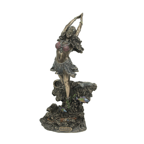 Yemaya Orisha of the Ocean Mother of the Seas Bronze Finish Statue 10 Inches High Main image