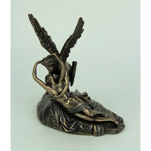 Cupid and Psyche Classic Mythology Bronze Finished Statue Additional image
