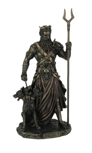 Greek God of the Underworld Hades and Cerberus Statue Main image