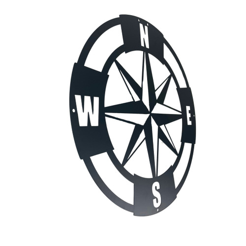 Intricate Metal Compass Rose Wall Art – 15.5 Inch Diameter Additional image