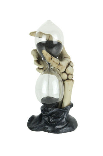Creepy Skeleton Hand Bone Finish Hourglass Sand Timer Main image