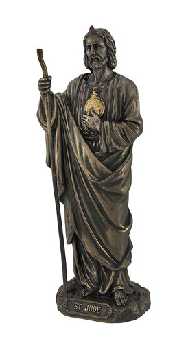 Bronzed St. Jude Statue 8 In. Main image