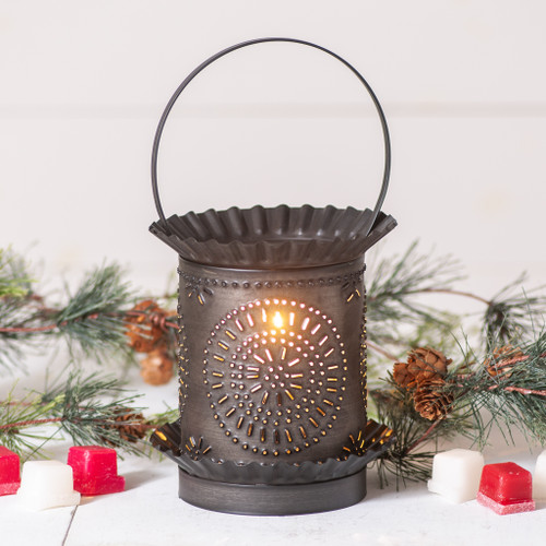 Kettle Black Electric Tartwarmer Lamp 10.5 Inch Metal Wax Melt Warmer Decor Additional image