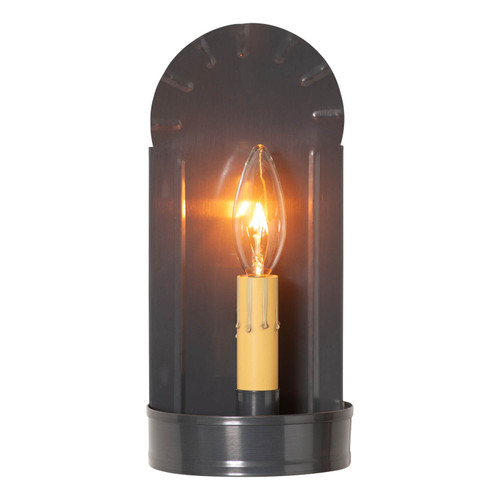 Country Tin Wall Sconce 10in Hardwired Rustic Metal Farmhouse Indoor Light Main image