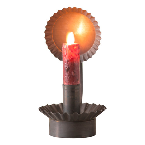 Lodge Chamberstick Candle Holder 8 in Kettle Black Metal for Electric Taper Main image