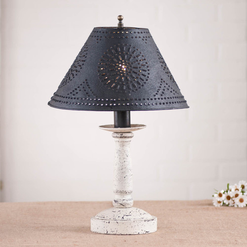 Butcher's Lamp in Americana White with Shade Additional image
