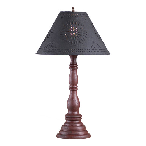 Davenport Lamp in Americana Red with Shade Main image