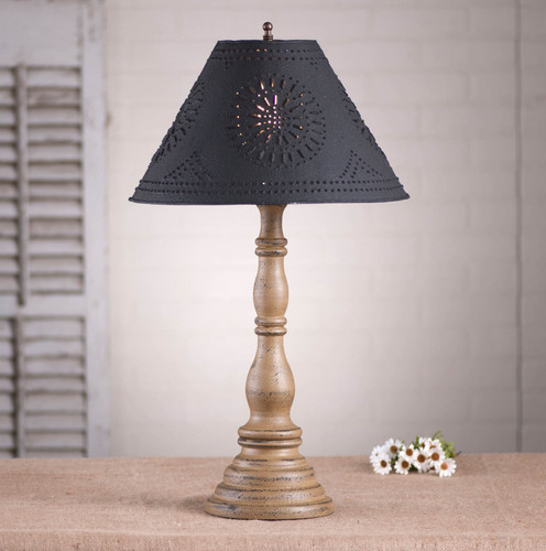 Davenport Lamp in Americana Pearwood with Shade Additional image