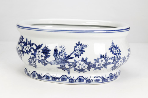 AAI Oval Porcelain Planter/Cachepot, Italian Design Main image