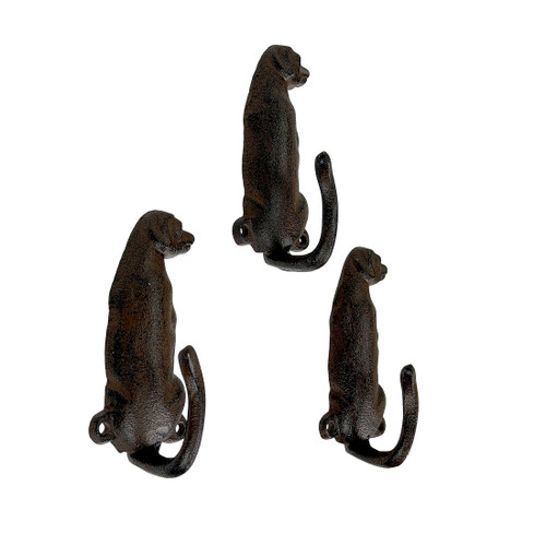Decorative Cast Iron Animal Wall Hook Set Rustic Wall Mounted Hooks Main image