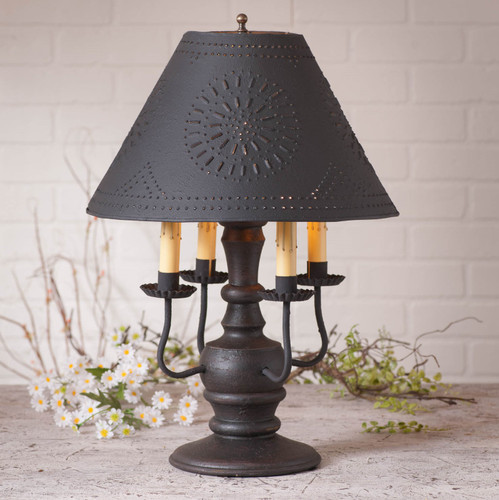 Cedar Creek Lamp in Americana Black with Shade Additional image
