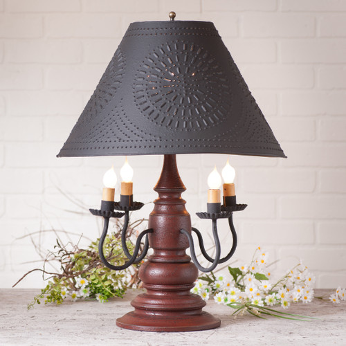 Harrison Lamp in Americana Red with Shade Additional image