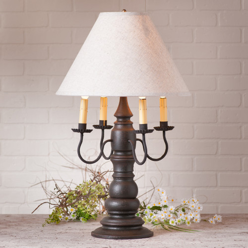 Bradford Lamp in Americana Black with White Shade Additional image