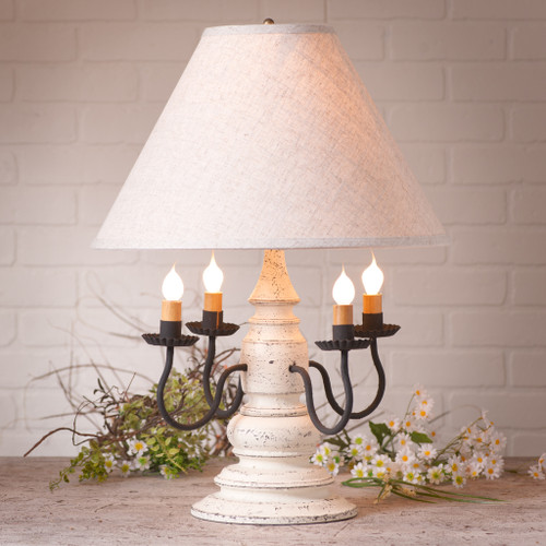 Harrison Lamp in Americana White with Shade Additional image