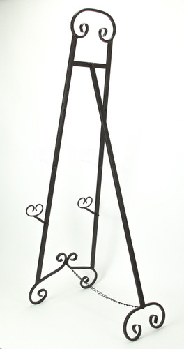 50 Inch Tall Large Wrought Iron Display Picture Easel Stand Additional image