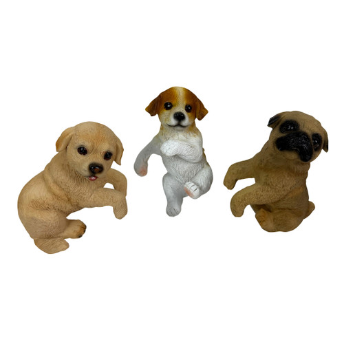 Resin Animal Pot Hangers Farmhouse Planter Figurines 2 in Deep Decor Main image